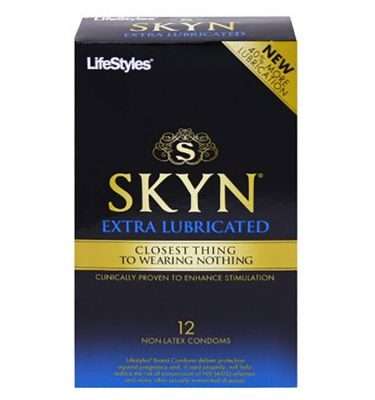 Lifestyles Skyn Extra Lubricated Non-Latex Condoms - 12-Pack