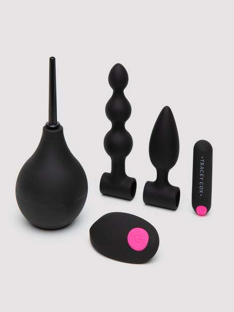 Tracey Cox Rechargeable Remote Control Anal Beginner's Kit (4 Piece)